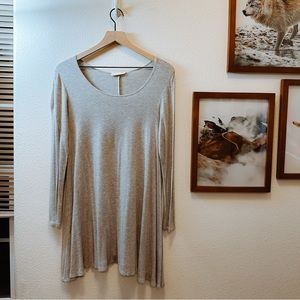 Long Sleeve Grey Dress